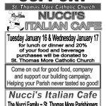 Restaurant Fundraiser at Nucci's Italian Cafe