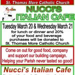 Restaurant Fundraiser at Nucci's in Vista