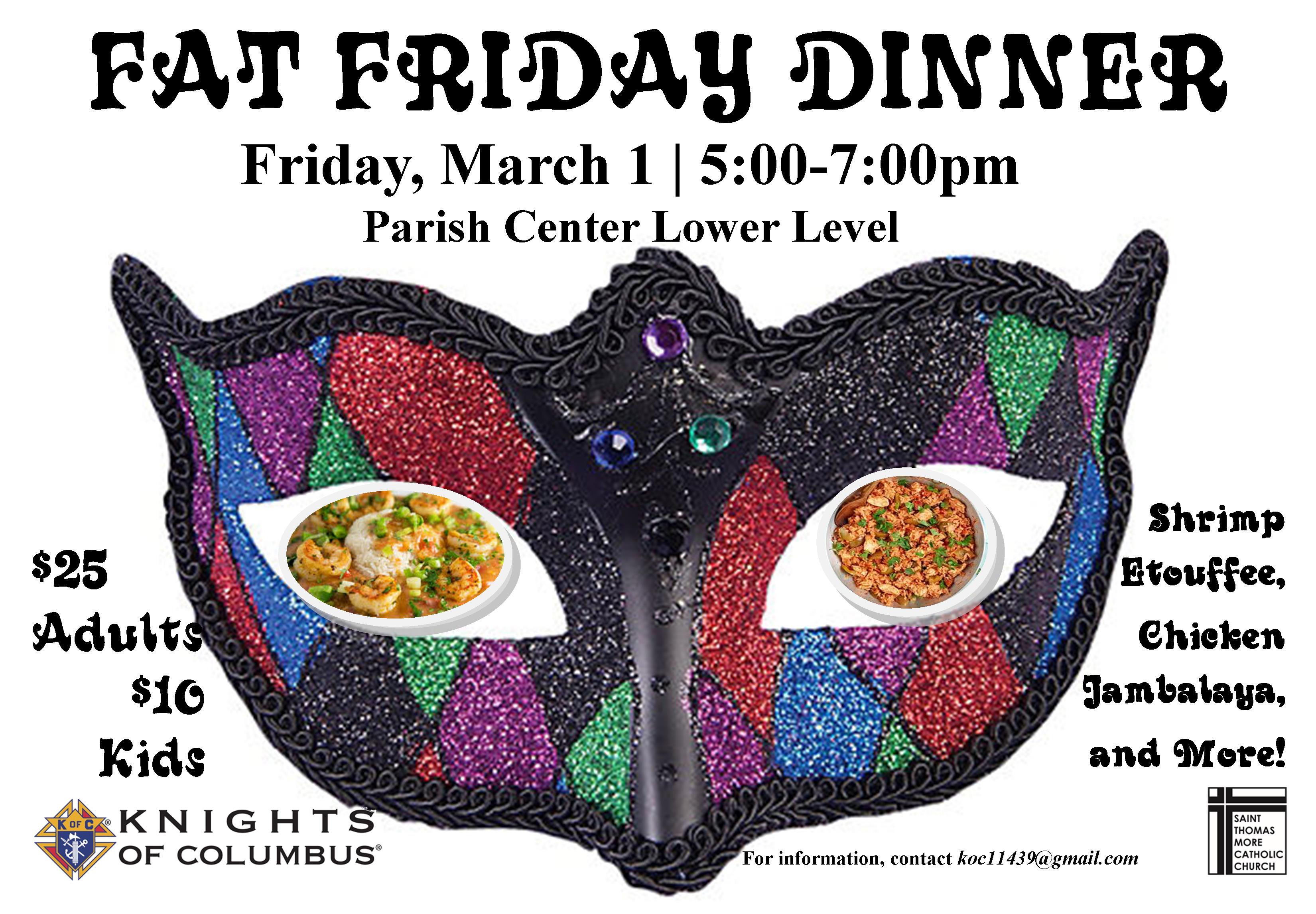 Knights of Columbus Fat Friday Party