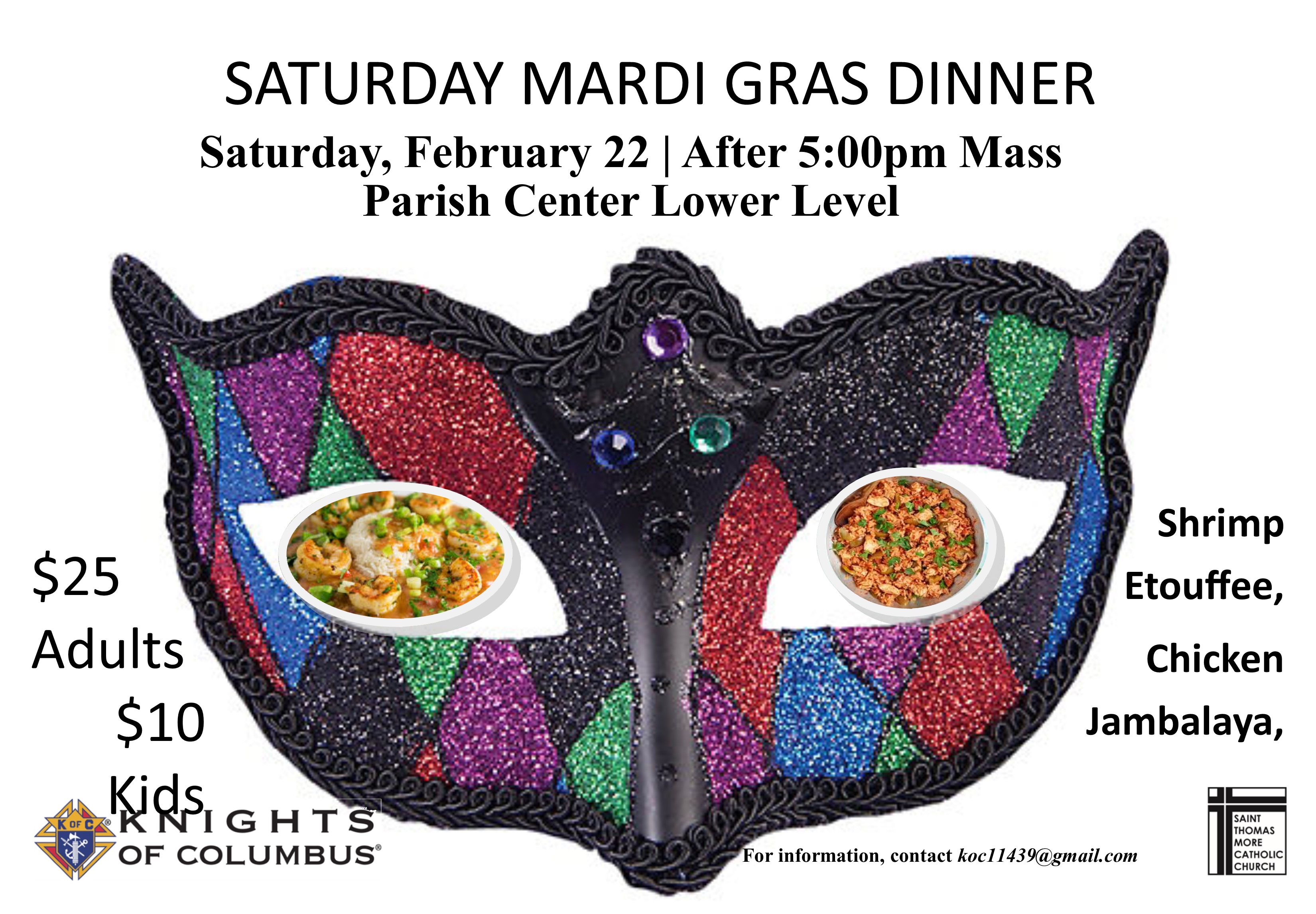 Knights of Columbus Mardi Gras Dinner