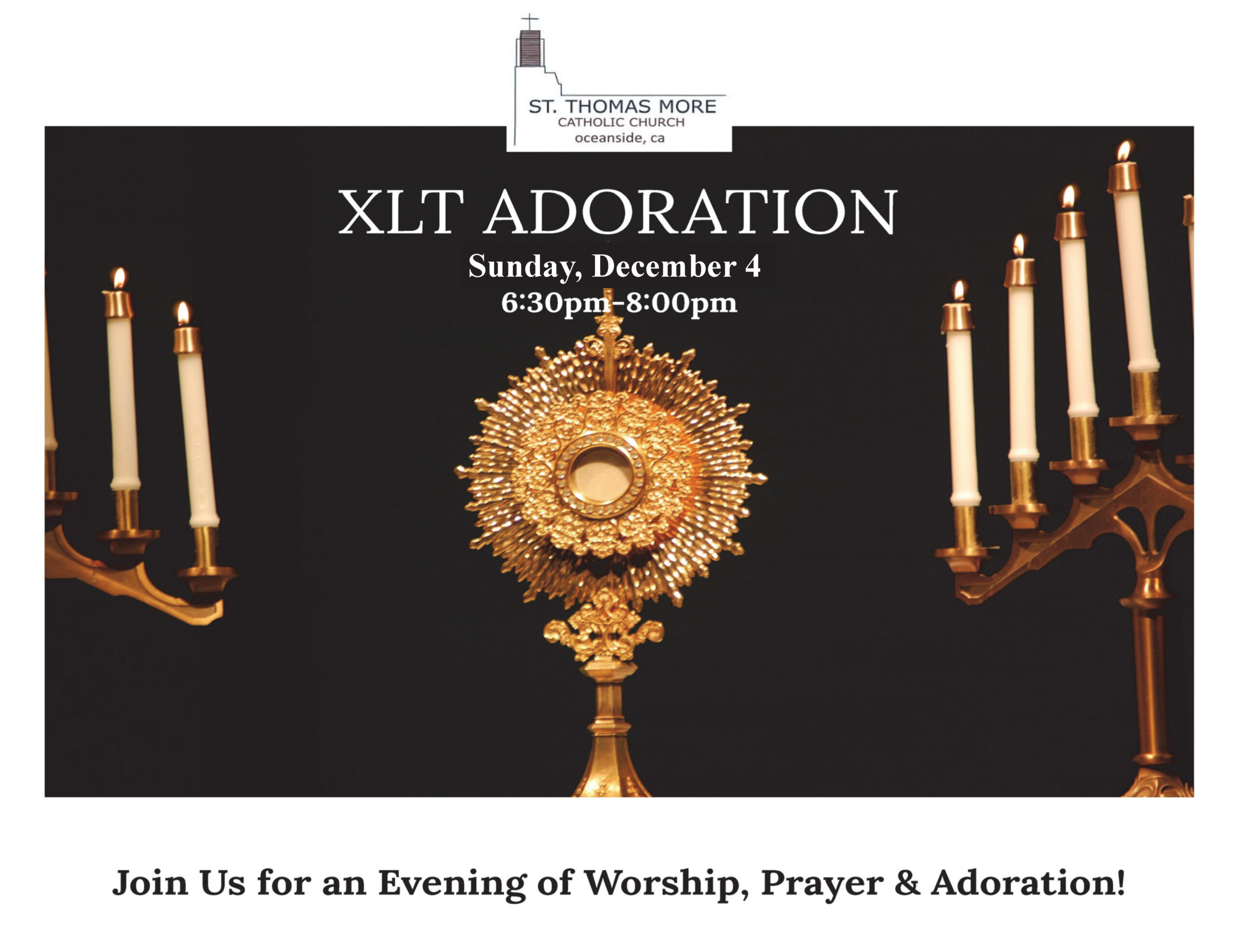 XLT Evening of Worship, Prayer, & Adoration–December 4