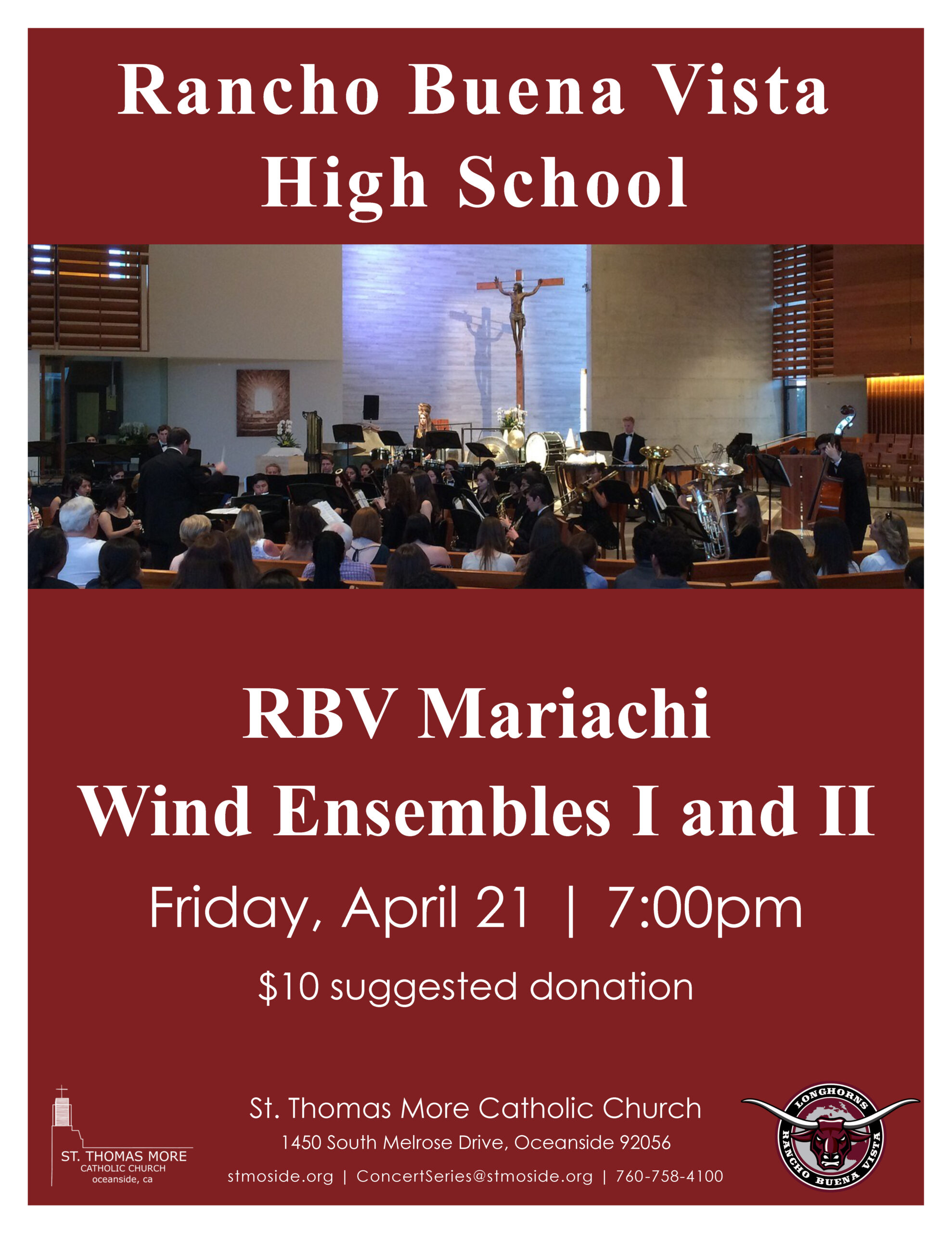 Wind Ensemble Concert April 21 at 7:00pm