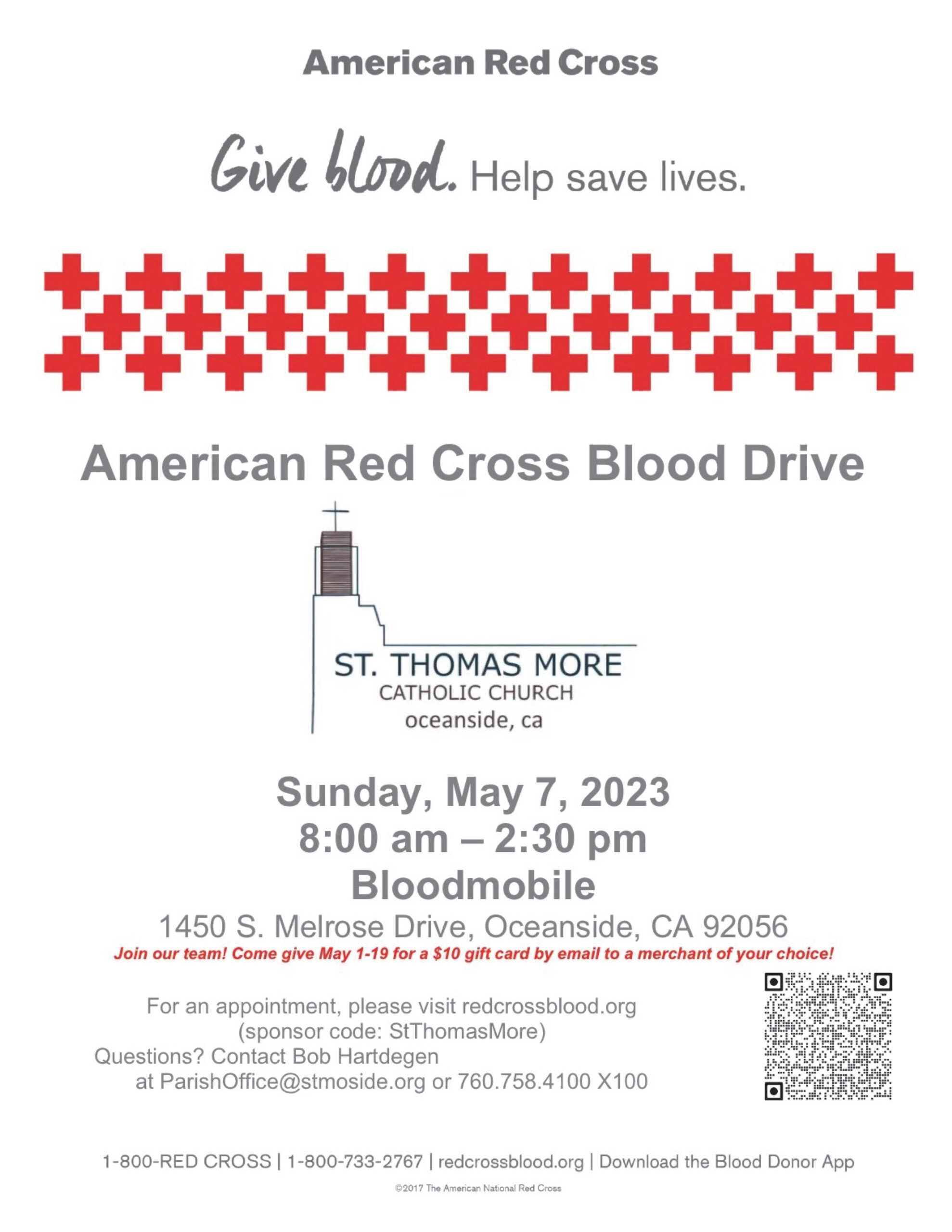 Red Cross Blood Drive May 7