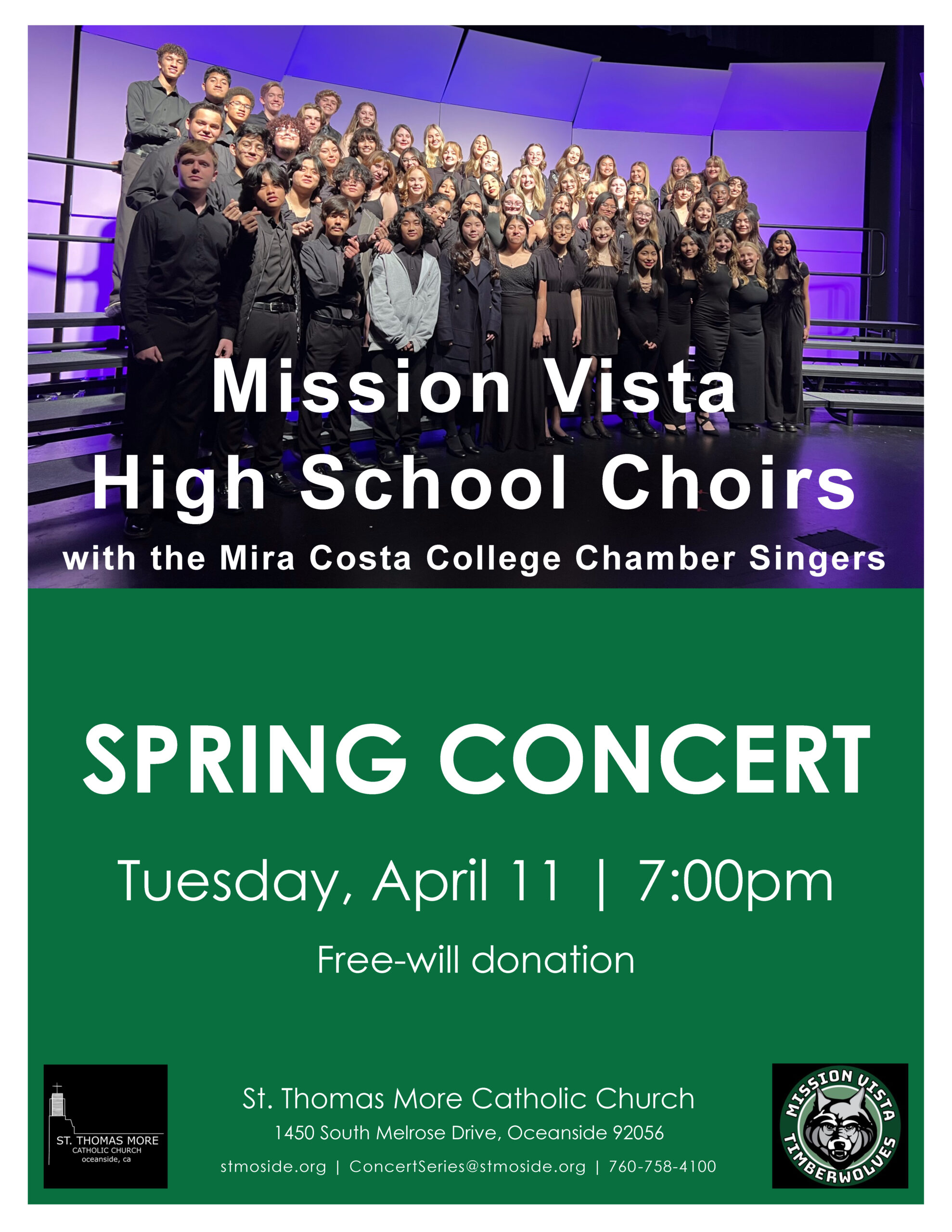 Choral Concert April 11 at 7:00pm