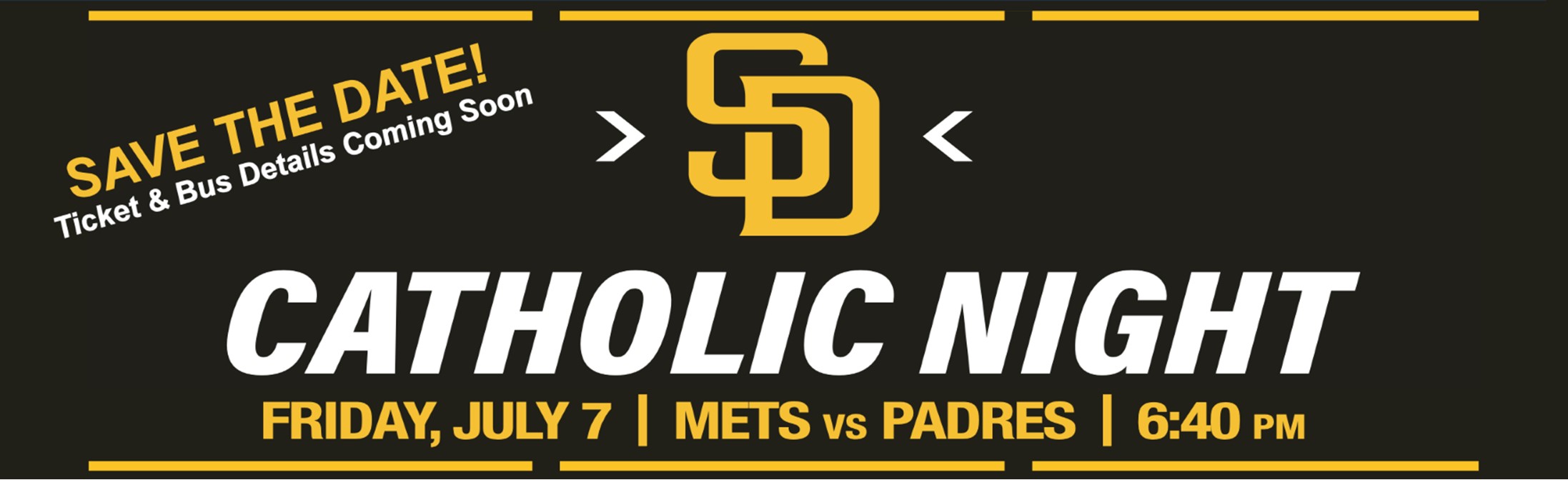 Catholic Night at the Padres – Friday, July 7 – Sign Up Now!