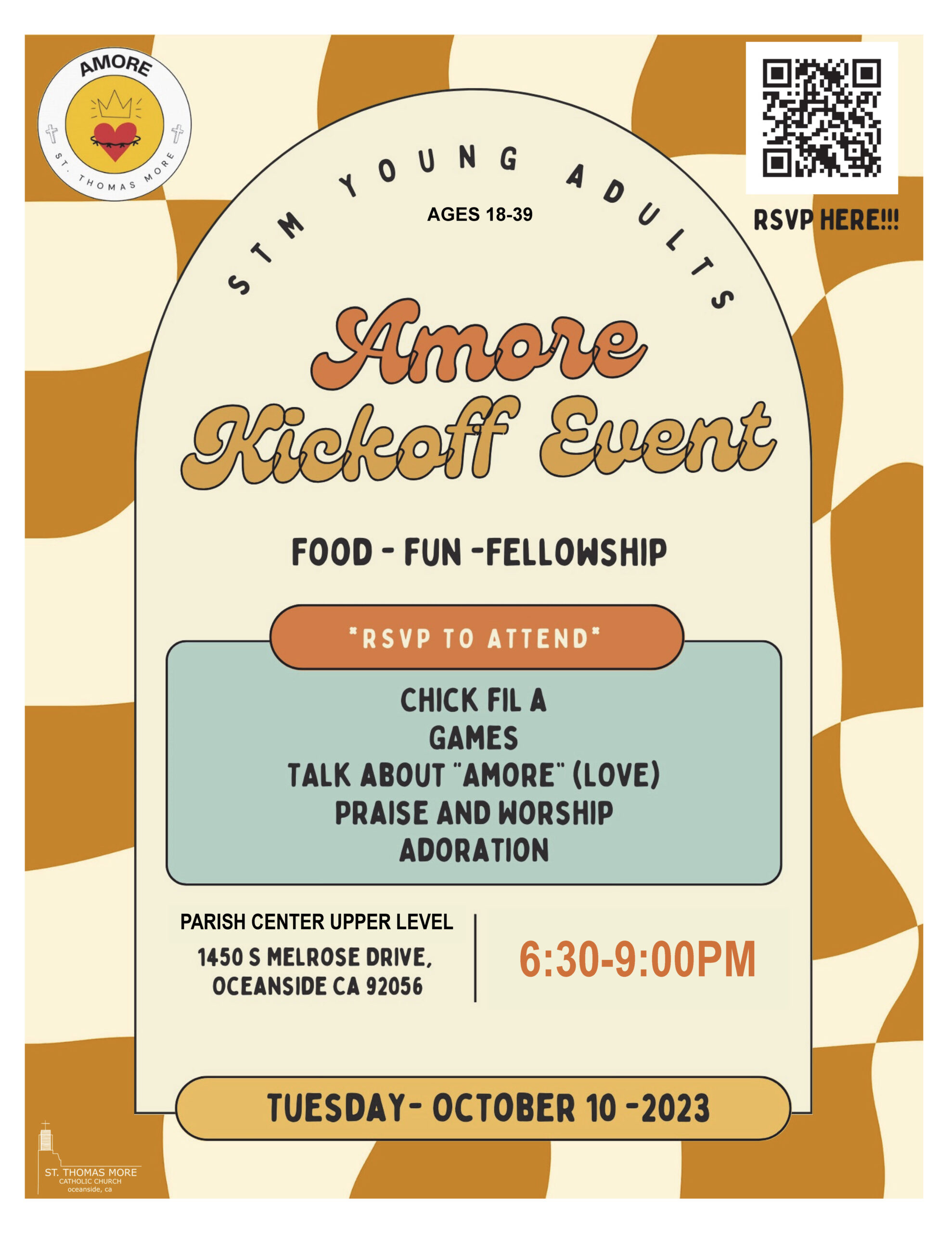 Amore Young Adults Group Starts October 10