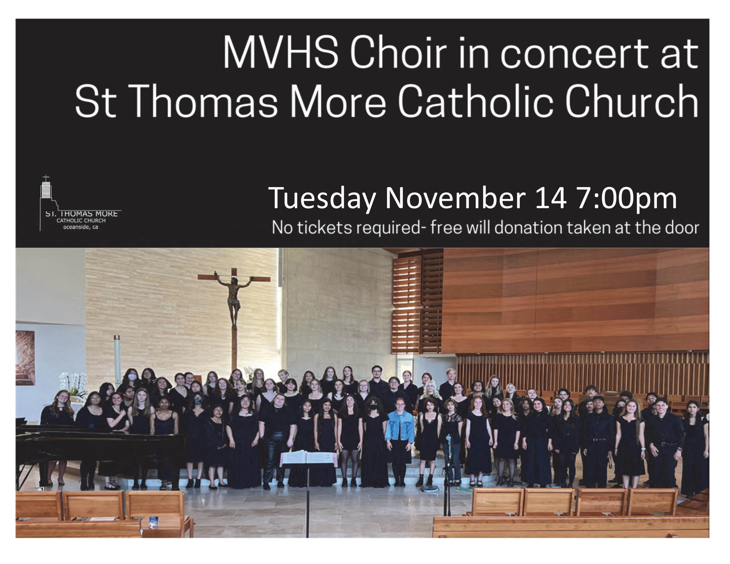 MVHS Choir Concert, Tue, Nov 14, 7:00pm