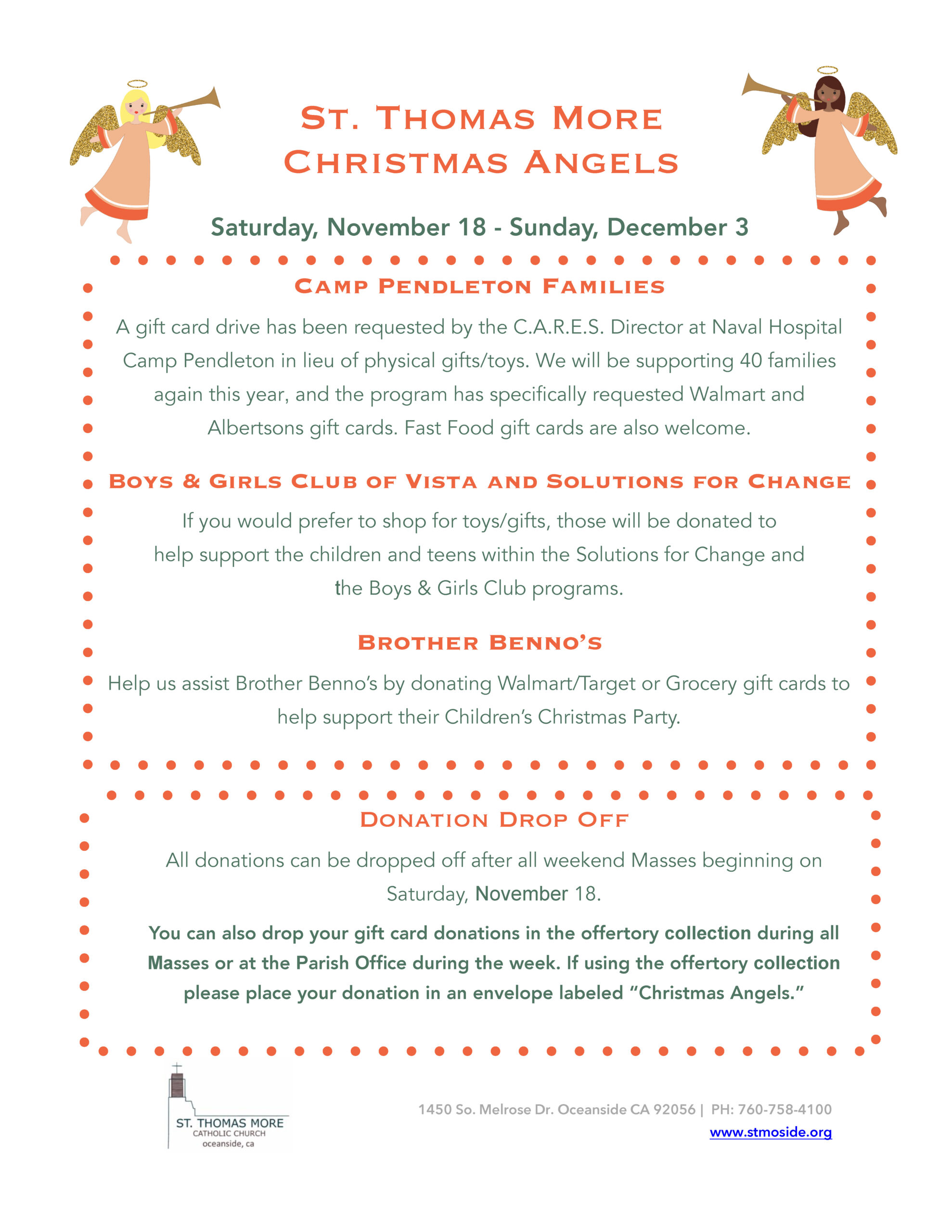 Christmas Angels Project through Dec 3
