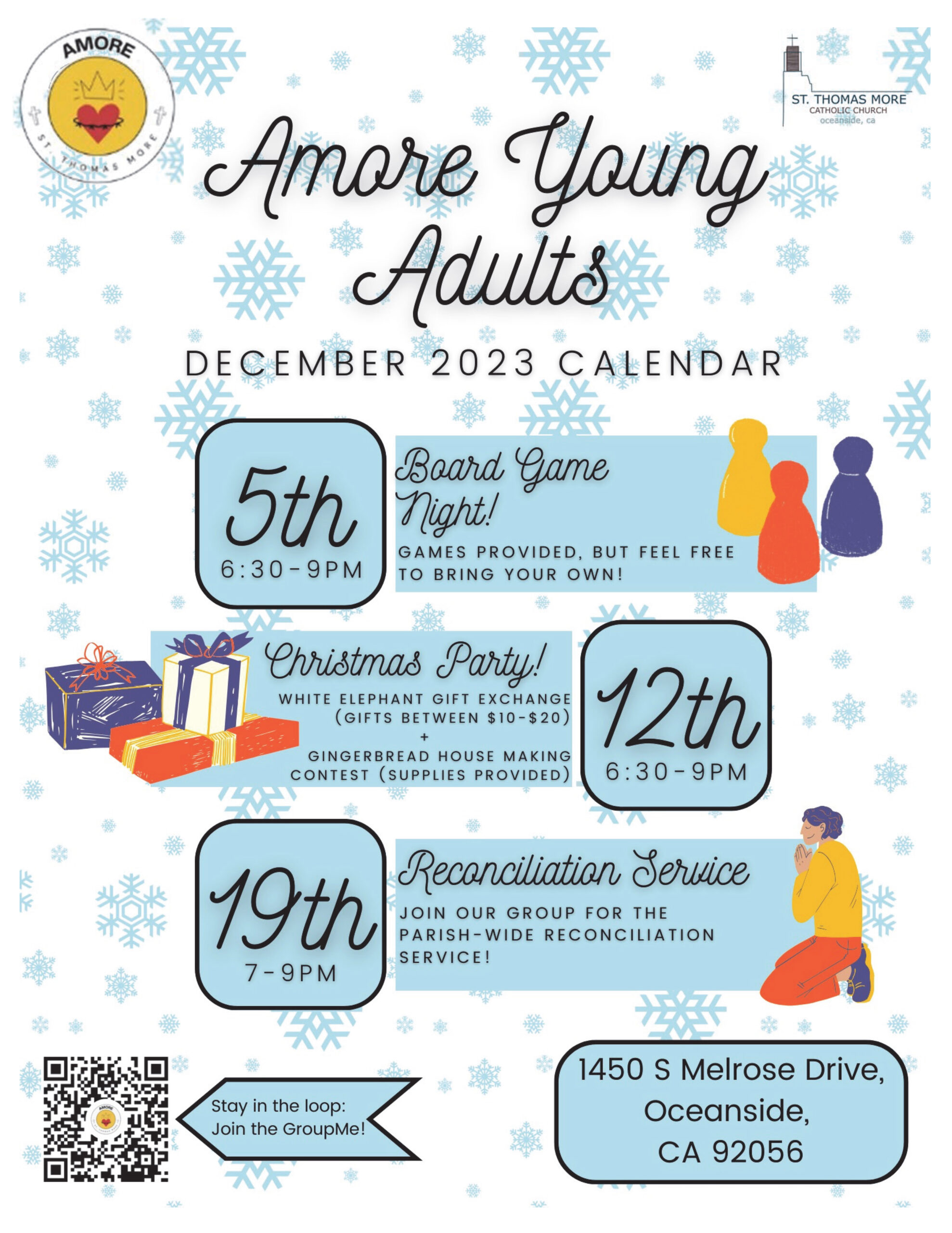 Amore Young Adults Advent Activities