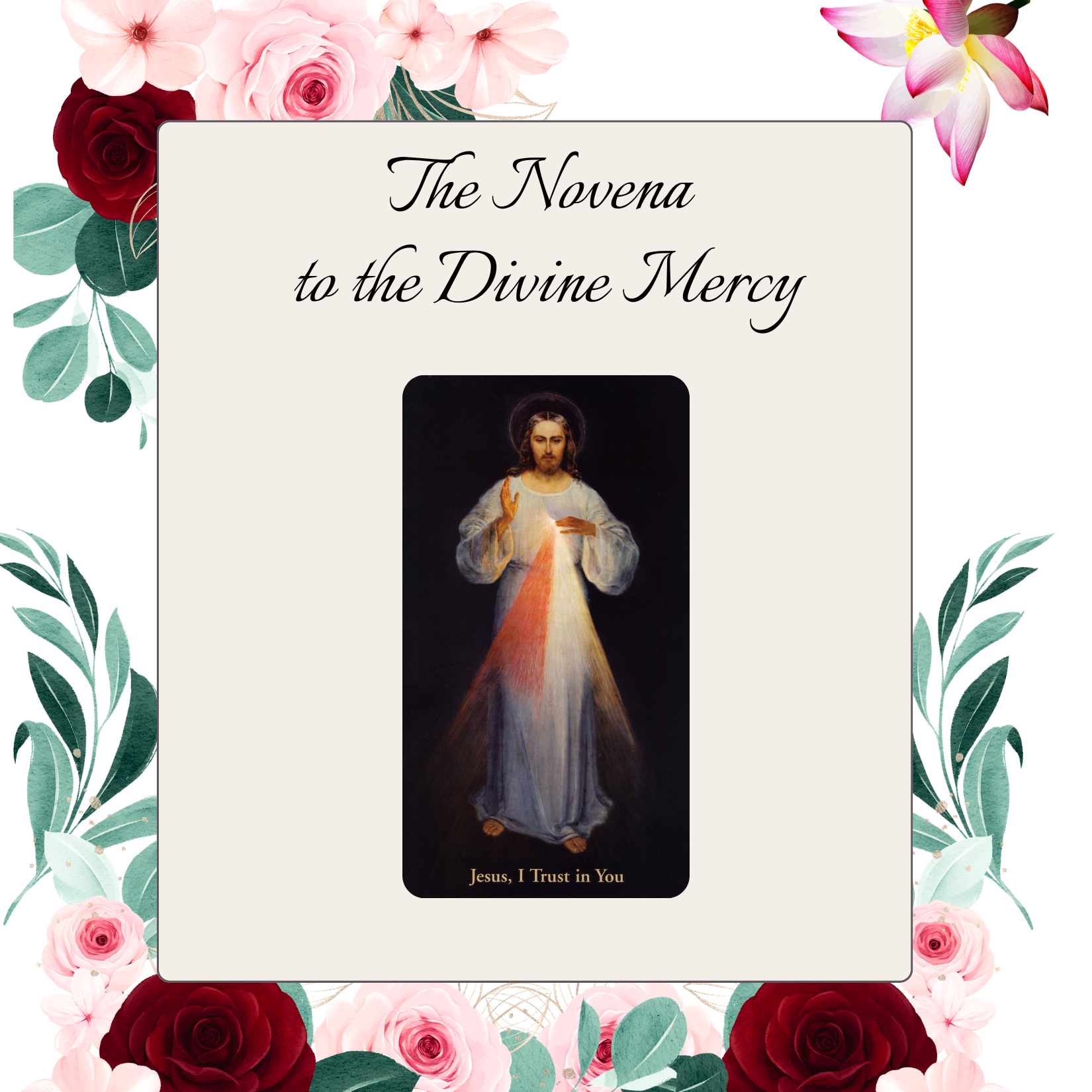 The Novena to the Divine Mercy