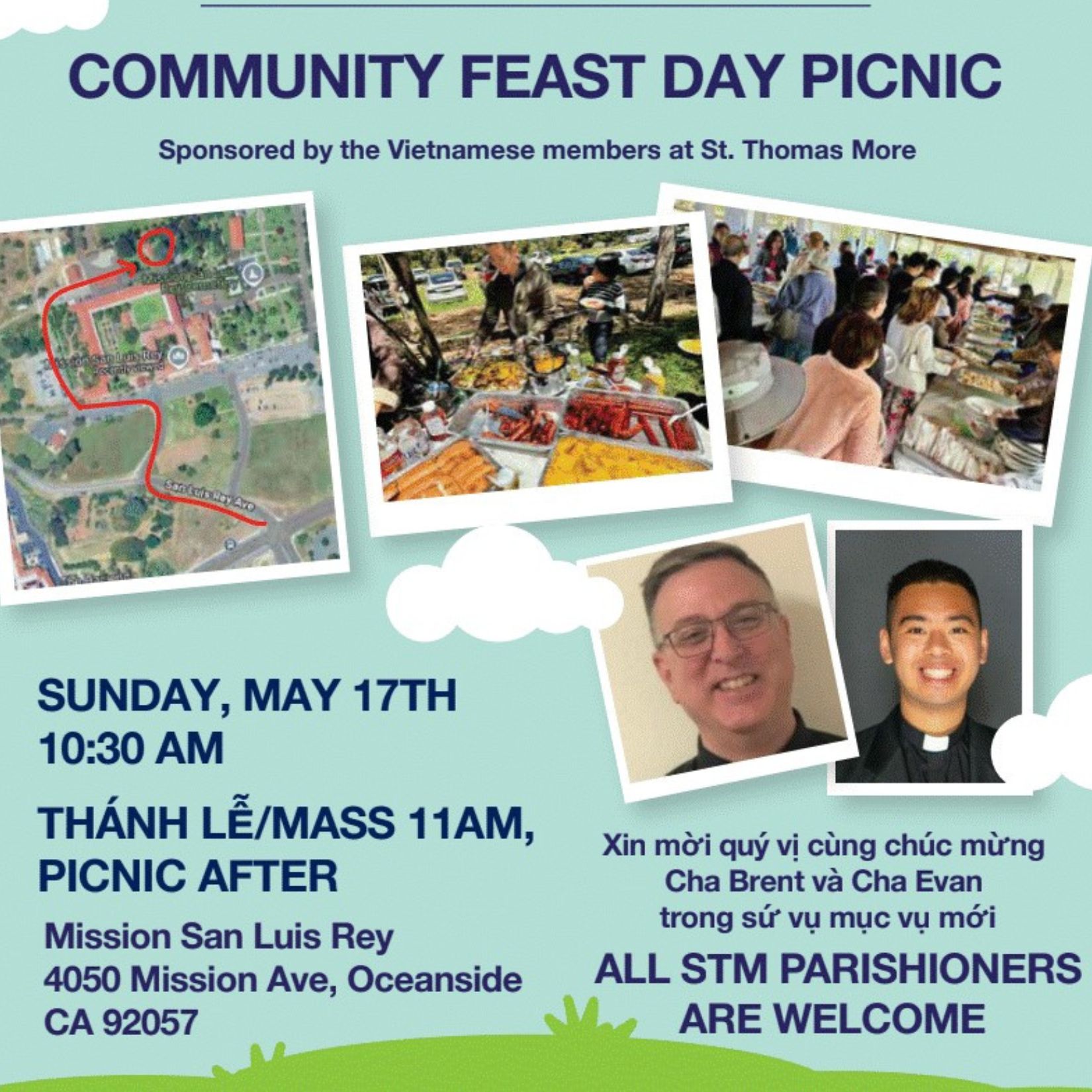 Community Feast Day Picnic at Mission San Luis Rey ~ May 17