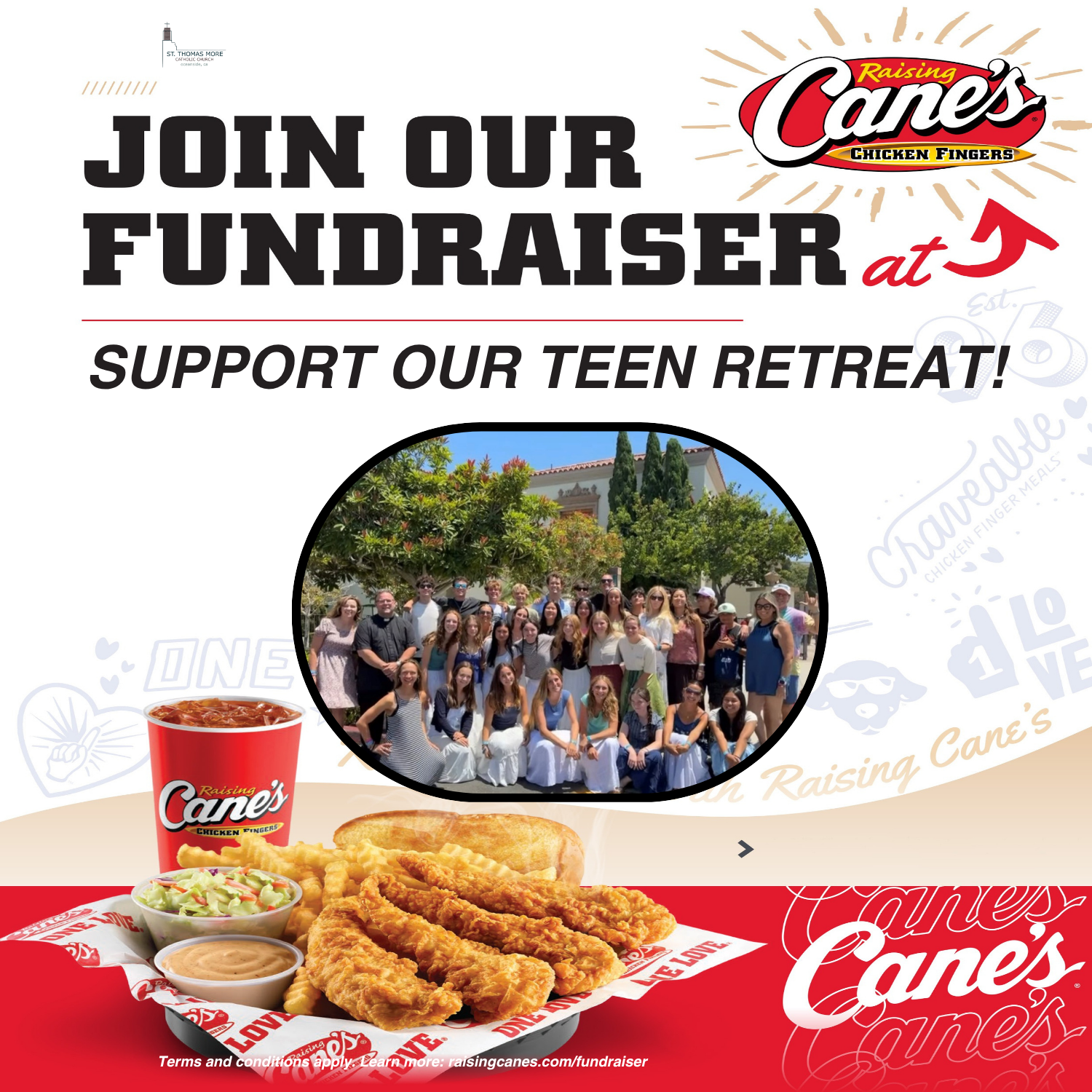 Thursday, Aug 13 ~ 2-8pm * Don’t forget to mention St. Thomas More!